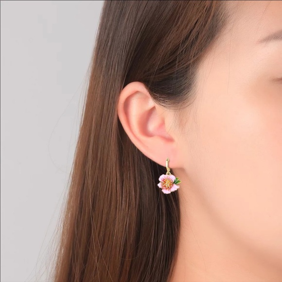 NEW Pink Blossom Flower Earrings - Picture 6 of 6